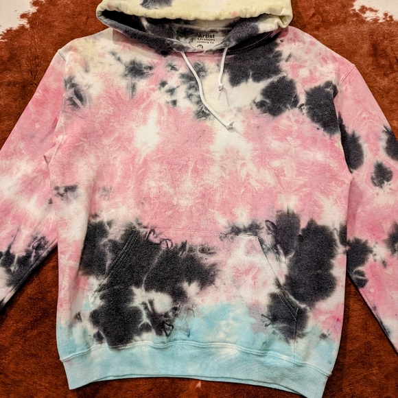 Artist Union Tie Dye Hooded Pullover Sweatshirt - Picture 2 of 14